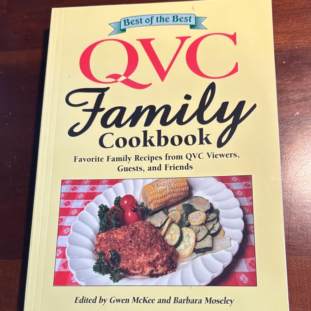 QVC Family Cookbook, Yellow Cover, Paperback, Copyright 2005, great condition